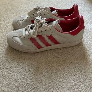 adidas White and Red Athletic Shoes